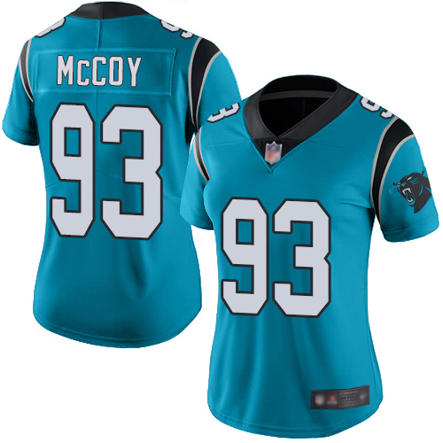 Carolina Panthers Limited Blue Women Gerald McCoy Jersey NFL Football #93 Rush Vapor Untouchable